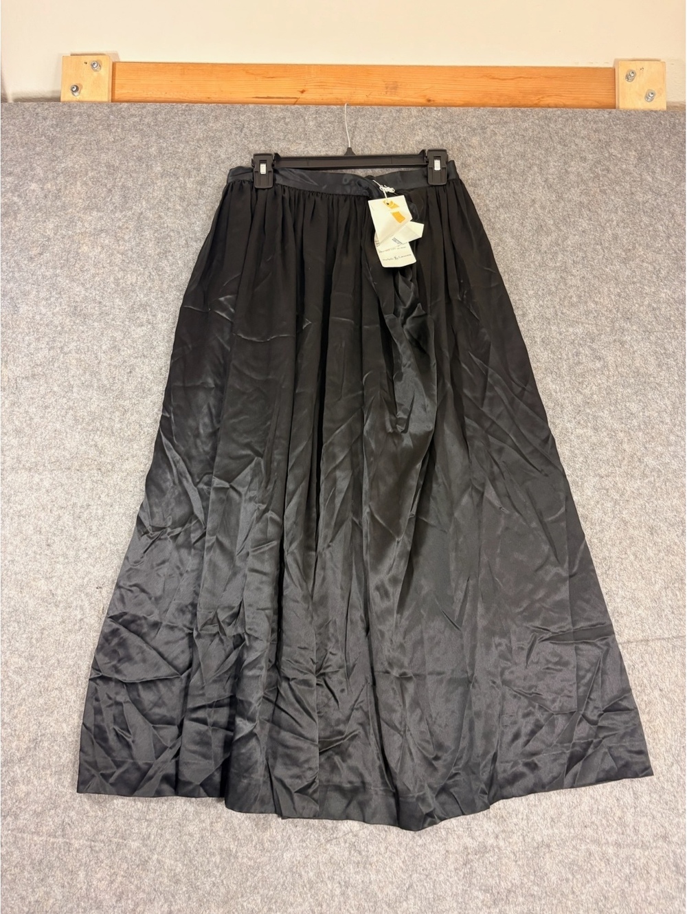 Vintage Ralph Lauren black Silk skirt Size 10